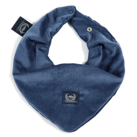 LA Millou very soft scarf HARVARD BLUE VELVET COLLECTION