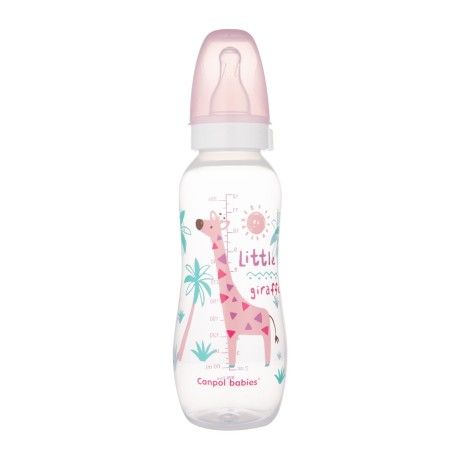 Canpol 330毫升瓶（BPA 0％）粉红色