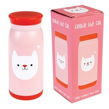 Rex London Un thermos per un bambino da 350 ml, cookie gattino