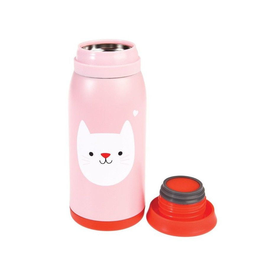 Rex London Un thermos per un bambino da 350 ml, cookie gattino