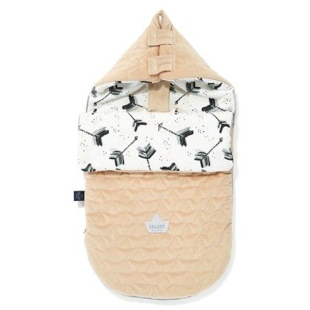 LA MILLOU 婴儿推车睡袋 - S - BOHO ROYAL ARROWS VANILA VELVET