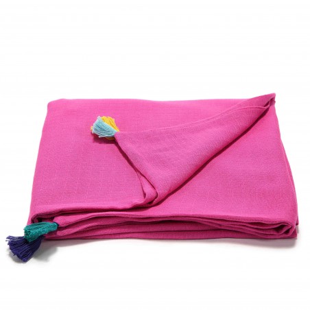 LA Millou muslin blanket FIRST TOUCH S AMARANT