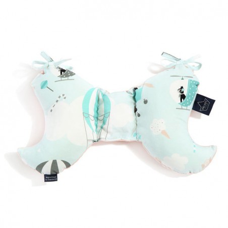 La Millou VELVET COLLECTION - ANTISHAKE PILLOW ANGEL''S WINGS - MISS CLOUDY - POWDER PINK