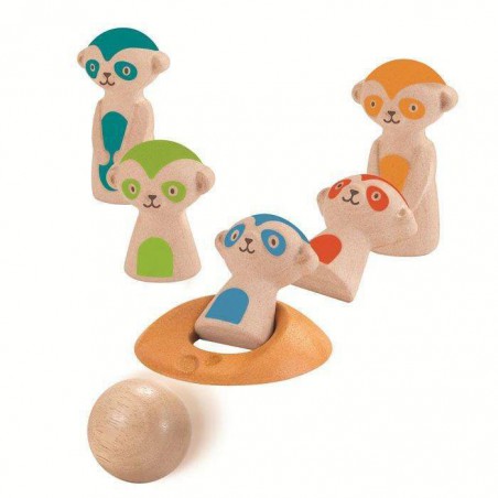 Plan Toys Bowling per bambini Meerkat