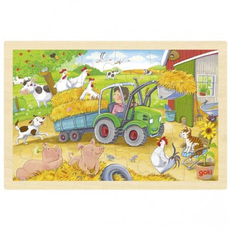 Goki Puzzle 24 la ferme