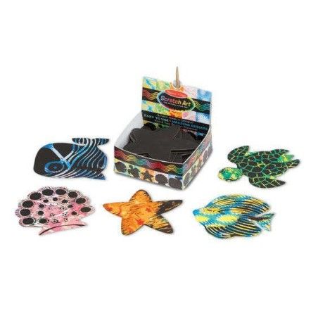 Melissa&Doug Голографічні подряпини міні-арт-нотатки океан
