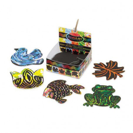 Melissa&Doug Zdrapki Holograficzne Mini ART NOTES Natura