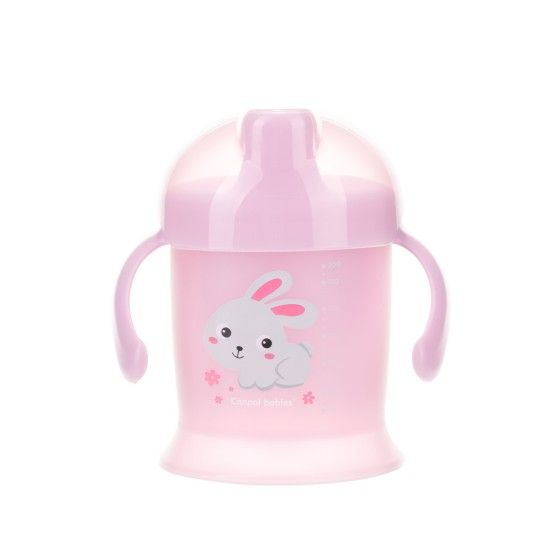 Canpol Kubek niekapek 200ml - Bunny & company pink