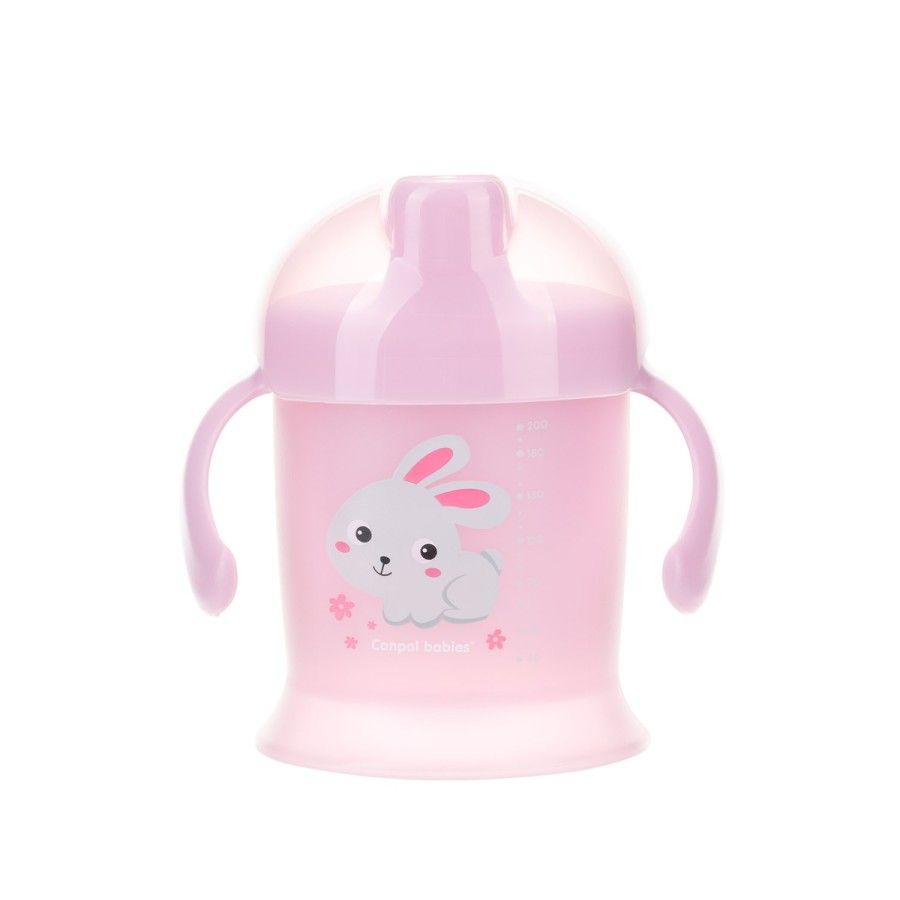 Canpol Kubek niekapek 200ml - Bunny & company pink