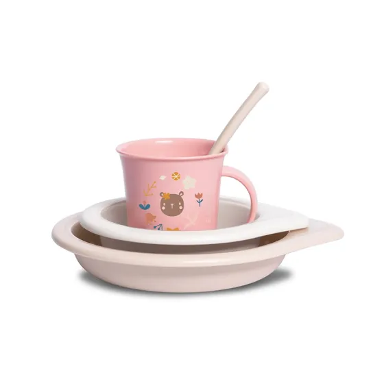 SUAVINEX Zestaw obiadowy dziewczynka +6m Forest