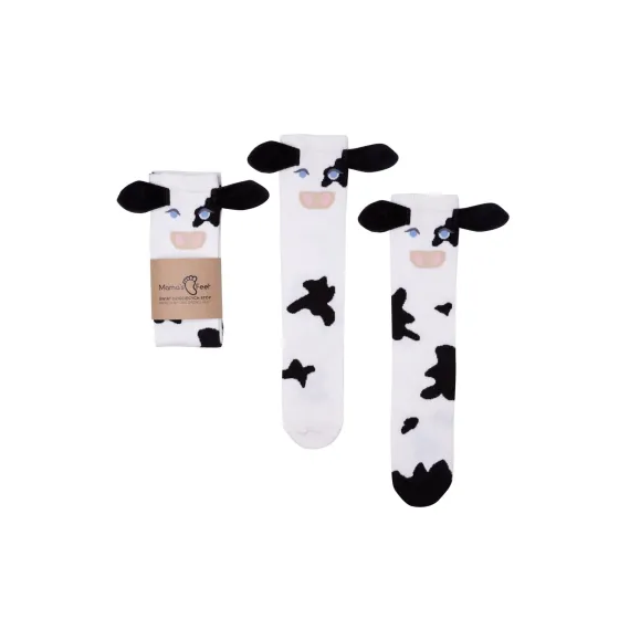 Mama's feet Podkolanówki dziecięce Krowa Danusia 1-3lata