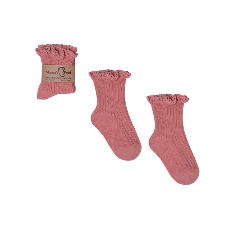 Mama's Feet Chaussettes bébé Mono, Dirty Pink, 1-3 ans