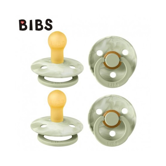BIBS® Sucettes Colour tétine symétrique Sand et Iron 0-6 mois 2 pcs