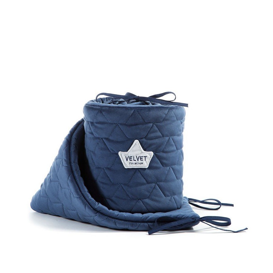 LA Millou VELVET COLLECTION PROTECTOR TO HARVARD BLUE COTS