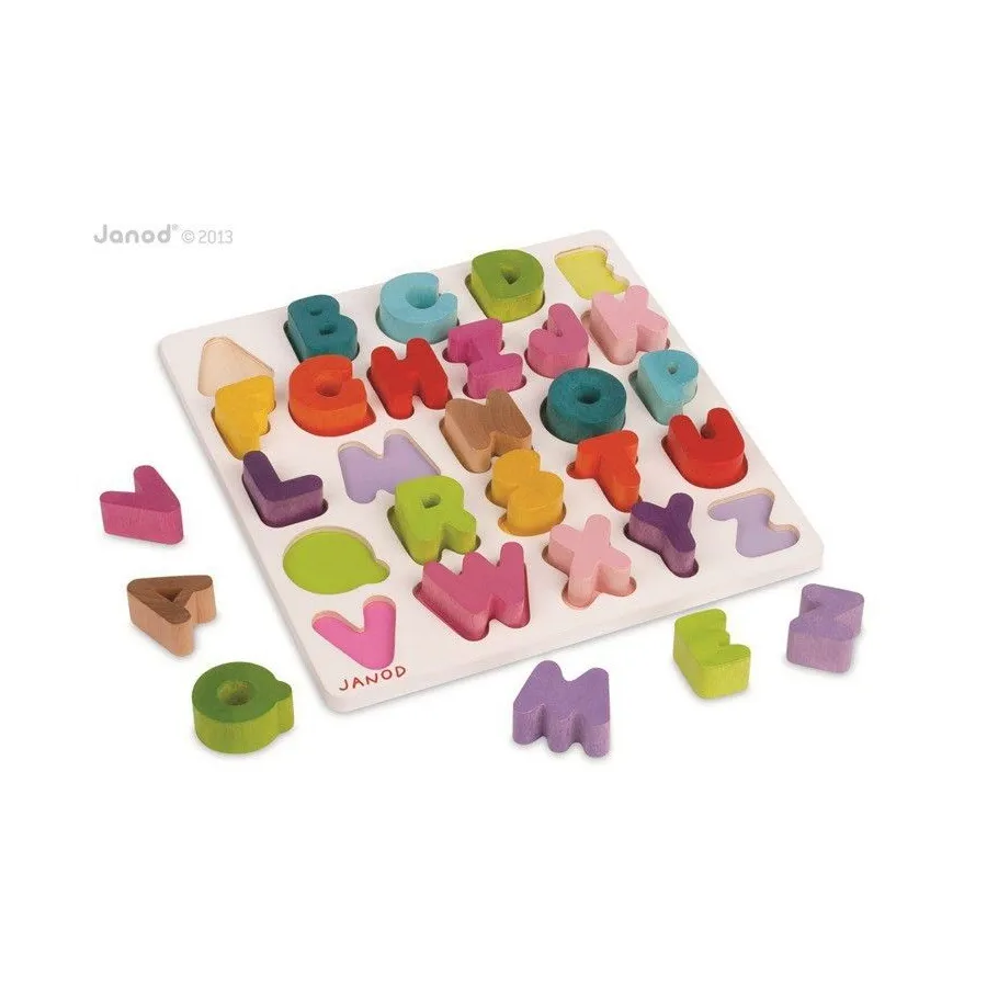 JANOD Alfabet puzzle drewniane JANOD Alfabet puzzle drewniane