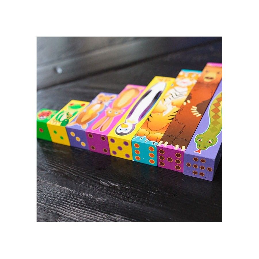 Fat Brain Toy Matematická Zoo Dřevěné bloky