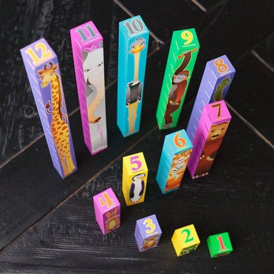 Fat Brain Toy Matematická Zoo Dřevěné bloky