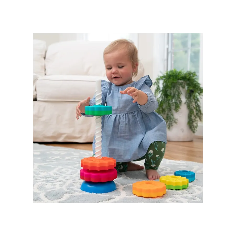 Fat Brain Toy Twisted Tower Spin Again.