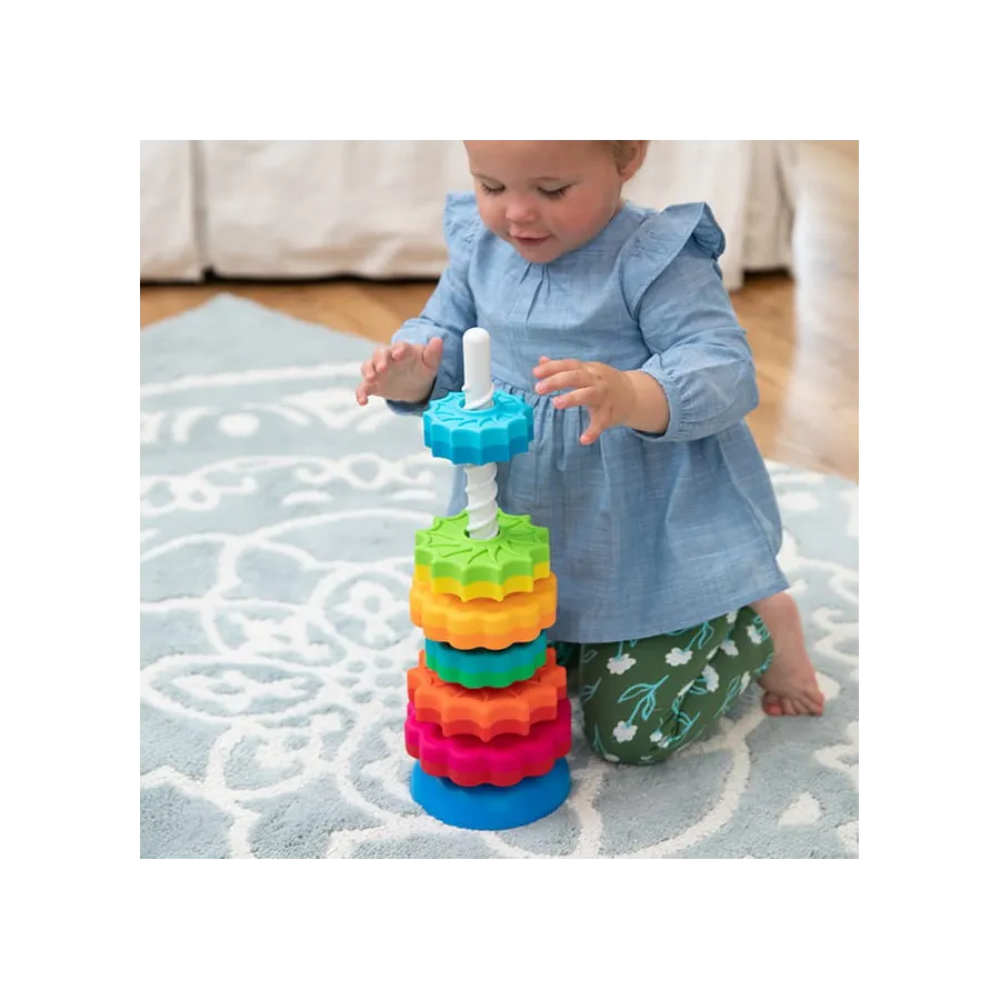 Fat Brain Toy Twisted Tower Spin Again.