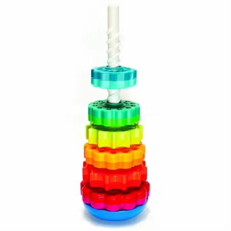 Fat Brain Toy Twisted Tower Spin Again.
