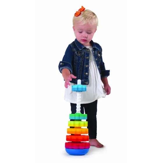 Fat Brain Toy Twisted Tower Spin Again.