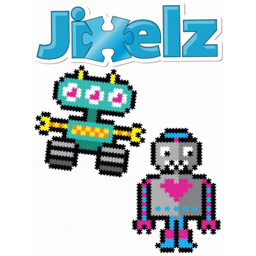 Fat Brain Toy Puzzelki Pixelki Jixelz. Roboty. 700 elementów.